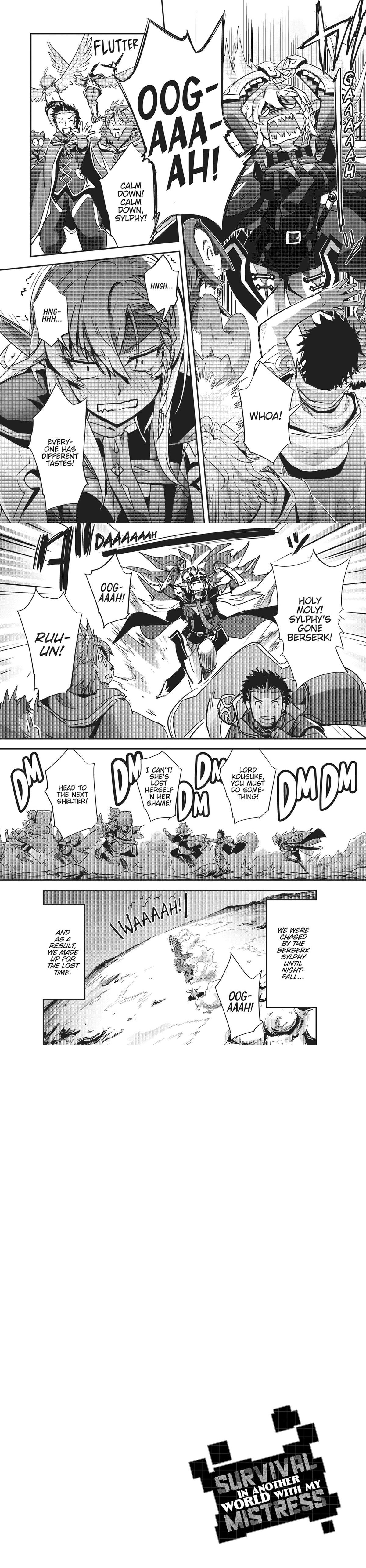 Goshujin-sama to Yuku Isekai Survival! Chapter 33 pages 30 through 32