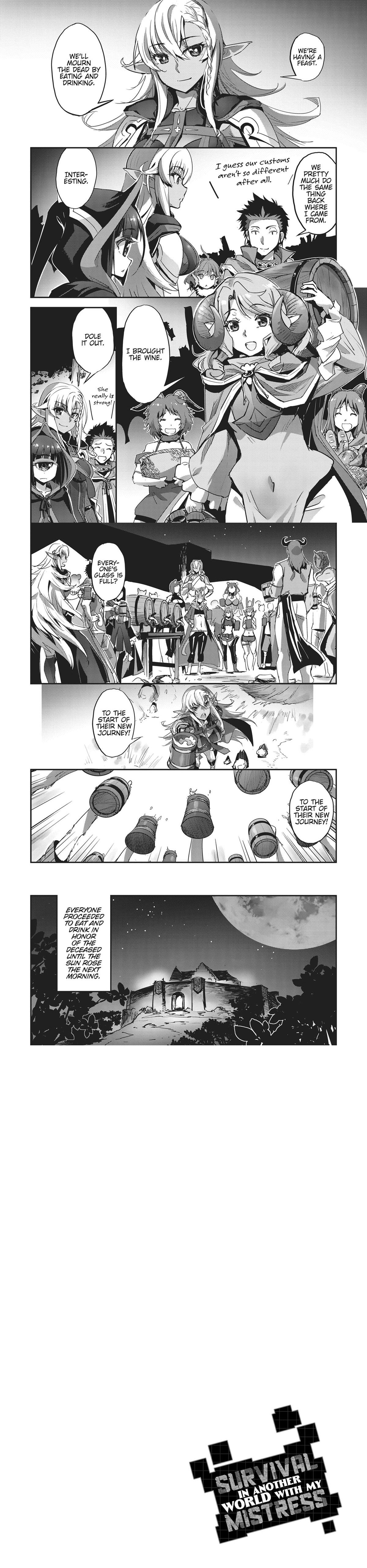 Goshujin-sama to Yuku Isekai Survival! Chapter 37 pages 30 through 32
