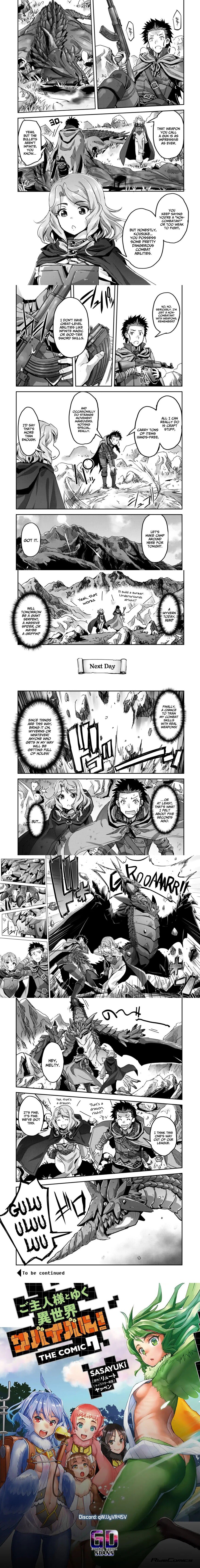 Goshujin-sama to Yuku Isekai Survival! Chapter 55 pages 21 through 26