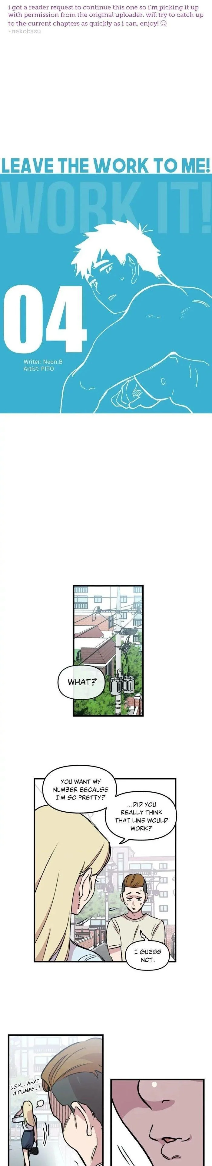 Leave the work to me! Chapter 4 page 1