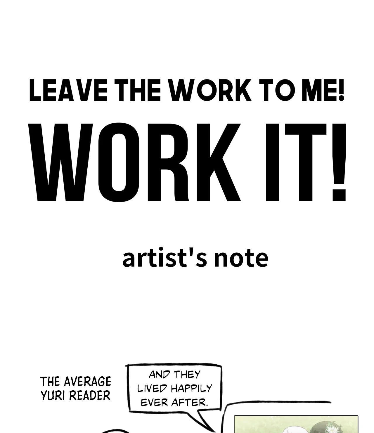Leave the work to me! Chapter 81.5 page 1